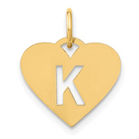 Load image into Gallery viewer, 14ky Initial Letter K Initial Charm
