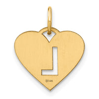 Load image into Gallery viewer, 14ky Initial Letter L Initial Charm
