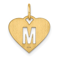 Load image into Gallery viewer, 14ky Initial Letter M Initial Charm
