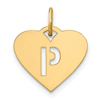 Load image into Gallery viewer, 14ky Initial Letter P Initial Charm
