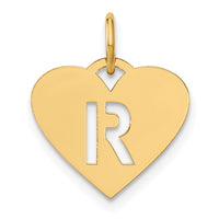 Load image into Gallery viewer, 14ky Initial Letter R Initial Charm
