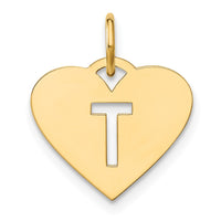 Load image into Gallery viewer, 14ky Initial Letter T Initial Charm
