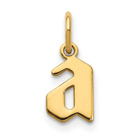 Load image into Gallery viewer, 14KY Lower case Letter A Initial Pendant
