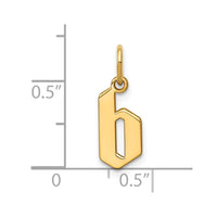 Load image into Gallery viewer, 14KY Lower case Letter B Initial Pendant
