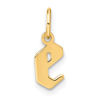 Load image into Gallery viewer, 14ky Lowercase Letter E Initial Pendant
