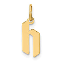 Load image into Gallery viewer, 14ky Lowercase Letter H Initial Pendant
