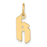 Load image into Gallery viewer, 14ky Lowercase Letter K Initial Pendant

