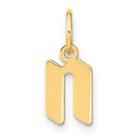 Load image into Gallery viewer, 14ky Lowercase Letter N Initial Pendant
