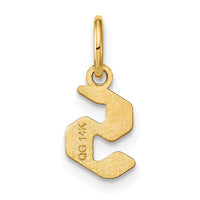 Load image into Gallery viewer, 14ky Lowercase Letter S Initial Pendant
