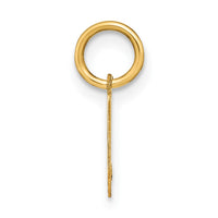 Load image into Gallery viewer, 14ky Lowercase Letter V Initial Pendant
