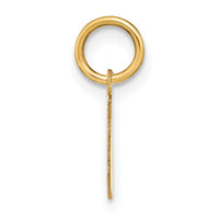 Load image into Gallery viewer, 14ky Lowercase Letter W Initial Pendant
