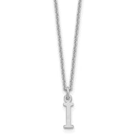 Load image into Gallery viewer, 14KW Cutout Letter I Initial Necklace
