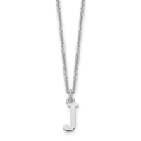 Load image into Gallery viewer, 14KW Cutout Letter J Initial Necklace
