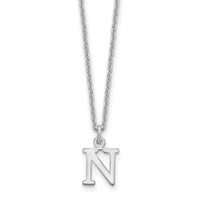 Load image into Gallery viewer, 14KW Cutout Letter N Initial Necklace
