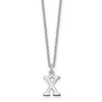 Load image into Gallery viewer, 14KW Cutout Letter X Initial Necklace
