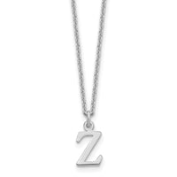 Load image into Gallery viewer, 14KW Cutout Letter Z Initial Necklace
