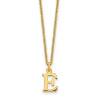 Load image into Gallery viewer, 14KY Cutout Letter E Initial Necklace
