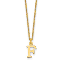 Load image into Gallery viewer, 14KY Cutout Letter F Initial Necklace
