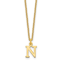 Load image into Gallery viewer, 14KY Cutout Letter N Initial Necklace
