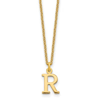 Load image into Gallery viewer, 14KY Cutout Letter R Initial Necklace
