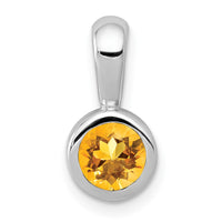 Load image into Gallery viewer, 14k White Gold .40 Citrine Pendant

