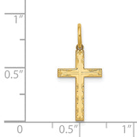 Load image into Gallery viewer, 14K Laser Designed Cross Charm
