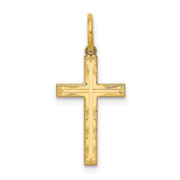 Load image into Gallery viewer, 14K Laser Designed Cross Charm
