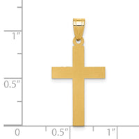 Load image into Gallery viewer, 14k Sandblasted Cross Pendant
