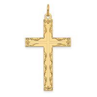 Load image into Gallery viewer, 14K Laser Designed Cross Pendant
