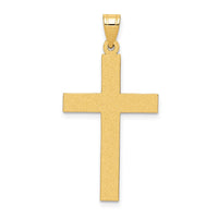 Load image into Gallery viewer, 14k Sandblasted Cross Pendant
