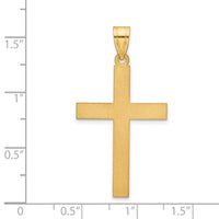 Load image into Gallery viewer, 14k Sandblasted Cross Pendant
