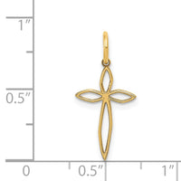 Load image into Gallery viewer, 14K Laser Designed Passion Cross Charm
