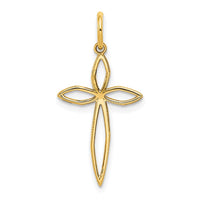 Load image into Gallery viewer, 14K Laser Designed Passion Cross Charm
