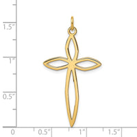 Load image into Gallery viewer, 14K Laser Designed Passion Cross Pendant
