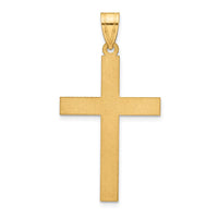 Load image into Gallery viewer, 14k Sandblasted Cross Pendant
