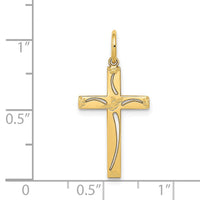 Load image into Gallery viewer, 14K Laser Designed Cross Charm
