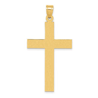 Load image into Gallery viewer, 14k Sandblasted Cross Pendant

