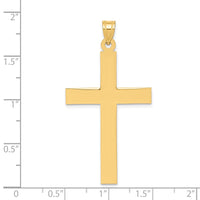 Load image into Gallery viewer, 14k Sandblasted Cross Pendant
