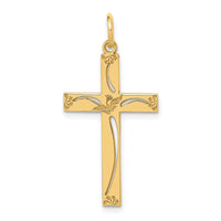 Load image into Gallery viewer, 14K Laser Designed Cross Pendant
