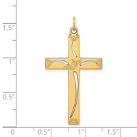 Load image into Gallery viewer, 14K Laser Designed Cross Pendant
