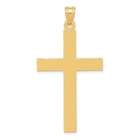 Load image into Gallery viewer, 14k Sandblasted Cross Pendant

