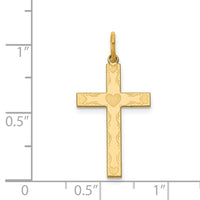 Load image into Gallery viewer, 14K Laser Designed Cross Charm
