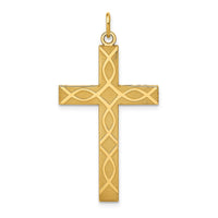 Load image into Gallery viewer, 14K Laser Designed Cross Pendant
