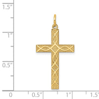 Load image into Gallery viewer, 14K Laser Designed Cross Pendant
