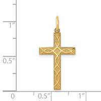 Load image into Gallery viewer, 14K Laser Designed Cross Charm

