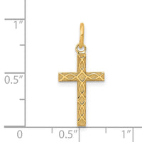 Load image into Gallery viewer, 14K Laser Designed Cross Charm
