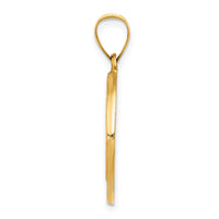 Load image into Gallery viewer, 14k Polished and Satin St Benedict Hollow Medal Pendant
