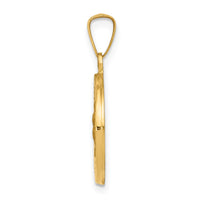 Load image into Gallery viewer, 14k Polished and Satin Our Lady Guadalupe Medal Hollow Pendant
