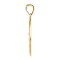 Load image into Gallery viewer, 14k Polished and Satin Our Lady Guadalupe Medal Hollow Pendant
