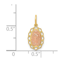 Load image into Gallery viewer, 14k Two-tone Guadalupe Pendant
